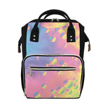 Pastel Acid Melt Print Diaper Bag