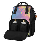 Pastel Acid Melt Print Diaper Bag