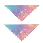 Pastel Acid Melt Print Dog Bandana