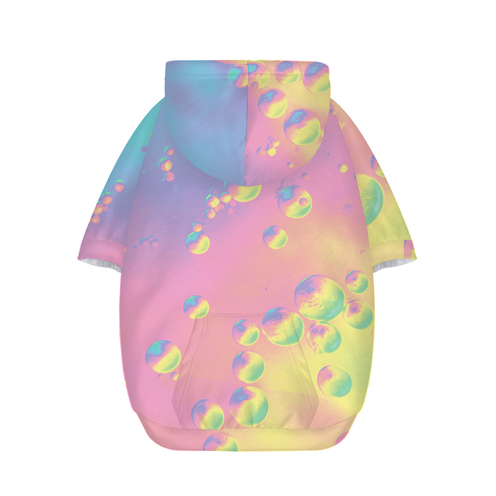Pastel Acid Melt Print Dog Zip Up Hoodie