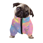 Pastel Acid Melt Print Dog Zip Up Jacket