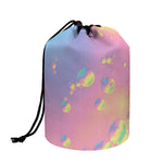 Pastel Acid Melt Print Drawstring Makeup Bag