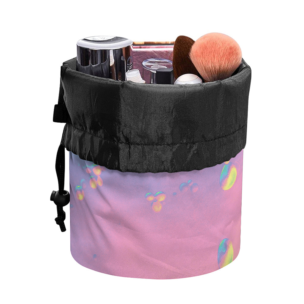 Pastel Acid Melt Print Drawstring Makeup Bag