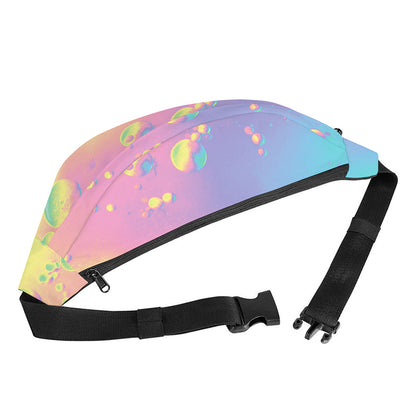 Pastel Acid Melt Print Fanny Pack