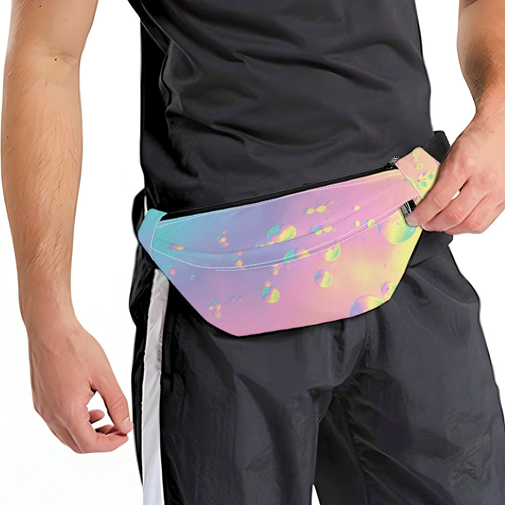 Pastel Acid Melt Print Fanny Pack