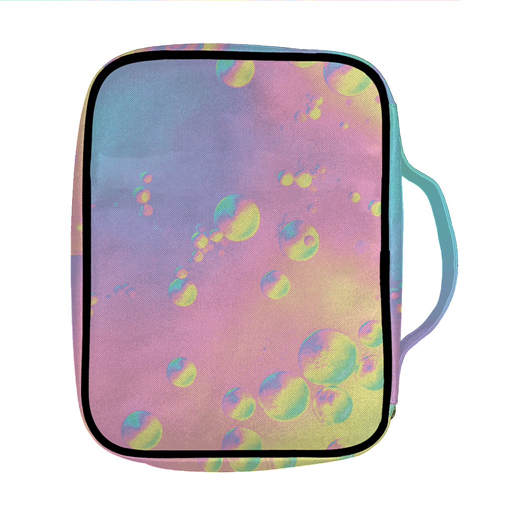 Pastel Acid Melt Print Front Pocket Bible Bag