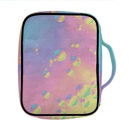 Pastel Acid Melt Print Front Pocket Bible Bag