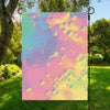 Pastel Acid Melt Print Garden Flag