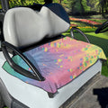 Pastel Acid Melt Print Golf Cart Seat Cover