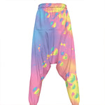 Pastel Acid Melt Print Hammer Pants