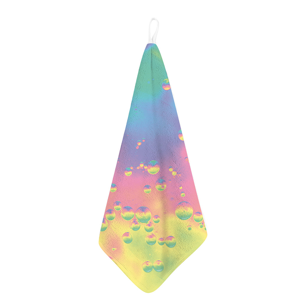 Pastel Acid Melt Print Hand Towel