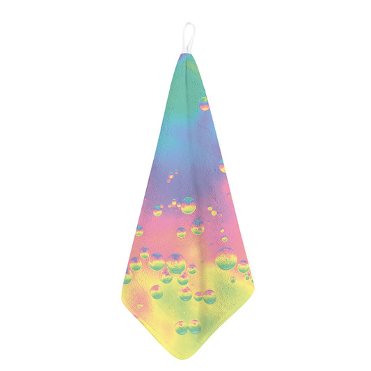 Pastel Acid Melt Print Hand Towel