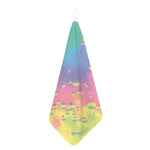 Pastel Acid Melt Print Hand Towel