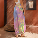 Pastel Acid Melt Print Harem Pants