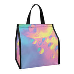 Pastel Acid Melt Print Insulated Lunch Tote