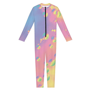 Pastel Acid Melt Print Jumpsuit