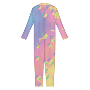 Pastel Acid Melt Print Jumpsuit