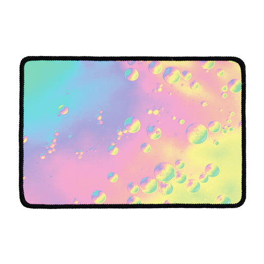 Pastel Acid Melt Print Kitchen Mat