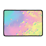 Pastel Acid Melt Print Kitchen Mat