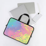 Pastel Acid Melt Print Laptop Sleeve With Handle