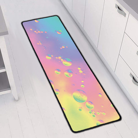 Pastel Acid Melt Print Long Kitchen Mat