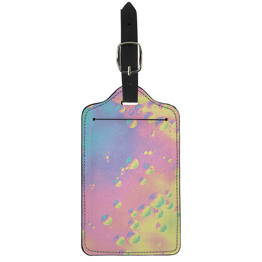 Pastel Acid Melt Print Luggage Tag