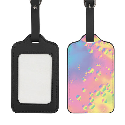 Pastel Acid Melt Print Luggage Tag