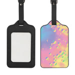 Pastel Acid Melt Print Luggage Tag