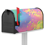 Pastel Acid Melt Print Mailbox Cover