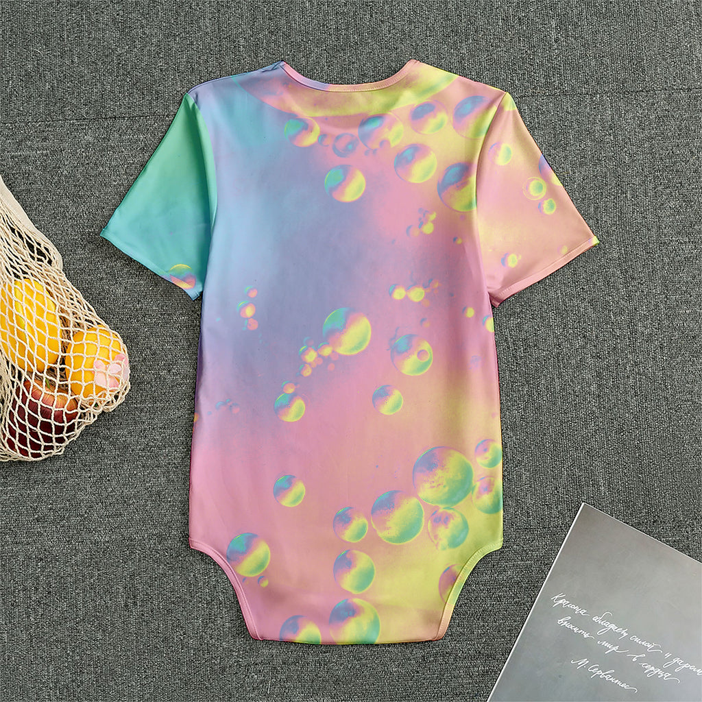 Pastel Acid Melt Print Men's Bodysuit