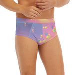 Pastel Acid Melt Print Men's Briefs