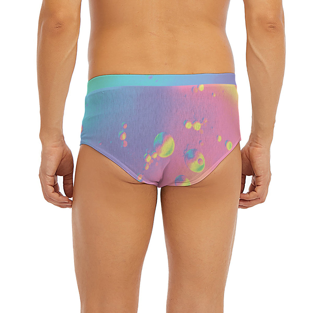 Pastel Acid Melt Print Men's Briefs