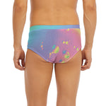 Pastel Acid Melt Print Men's Briefs