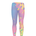 Pastel Acid Melt Print Men's Leggings