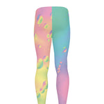 Pastel Acid Melt Print Men's leggings