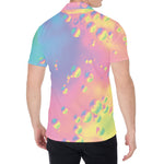 Pastel Acid Melt Print Men's Shirt