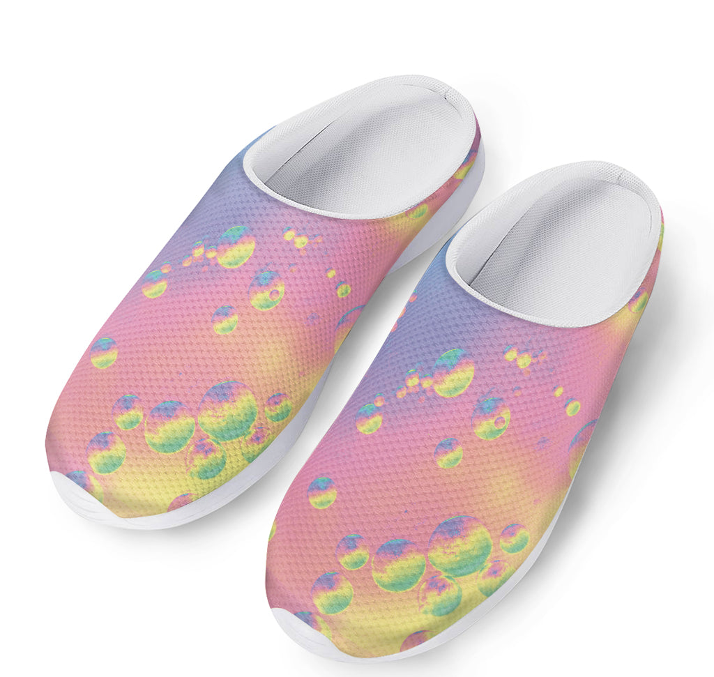 Pastel Acid Melt Print Mesh Casual Shoes