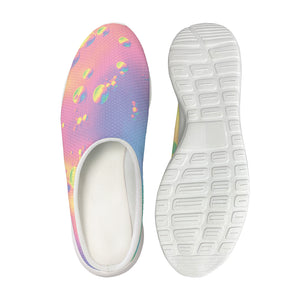 Pastel Acid Melt Print Mesh Casual Shoes