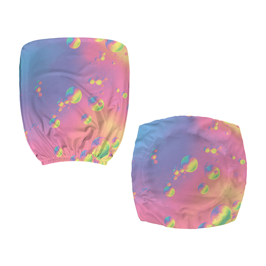 Pastel Acid Melt Print Office Chair Cover