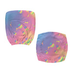 Pastel Acid Melt Print Office Chair Cover
