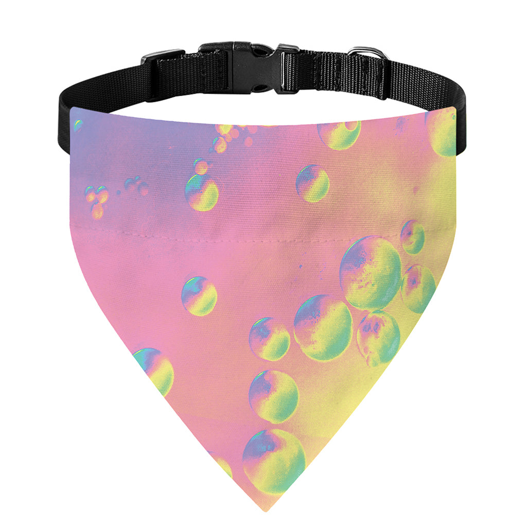 Pastel Acid Melt Print Over The Collar Dog Bandana