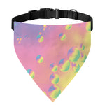 Pastel Acid Melt Print Over The Collar Dog Bandana