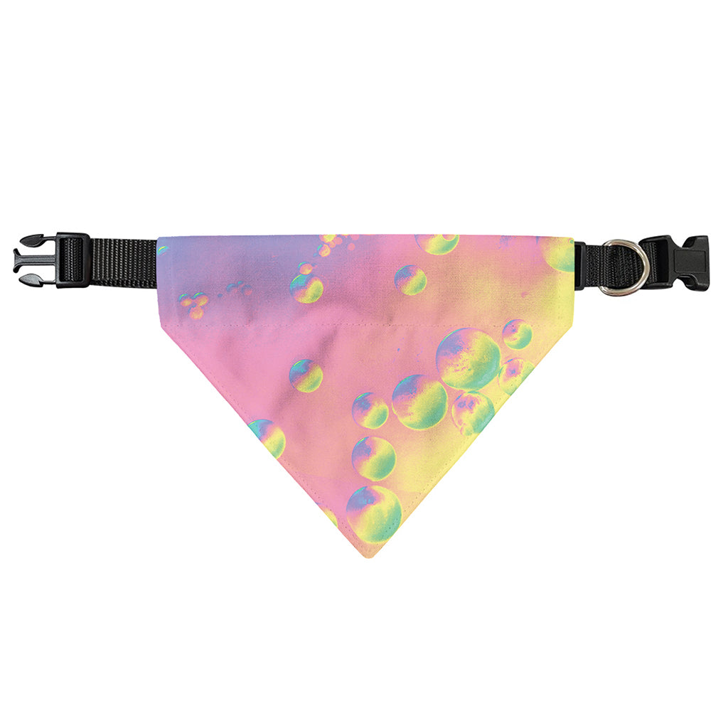 Pastel Acid Melt Print Over The Collar Dog Bandana