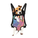 Pastel Acid Melt Print Pet Carrier Backpack