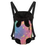 Pastel Acid Melt Print Pet Carrier Backpack