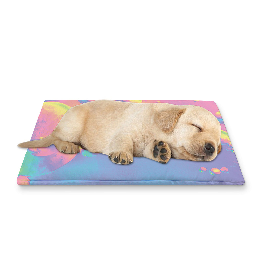 Pastel Acid Melt Print Pet Cooling Mat Cover