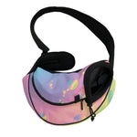 Pastel Acid Melt Print Pet Sling Carrier