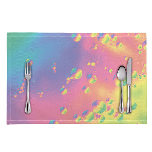 Pastel Acid Melt Print Placemat