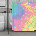 Pastel Acid Melt Print Polyester Shower Curtain