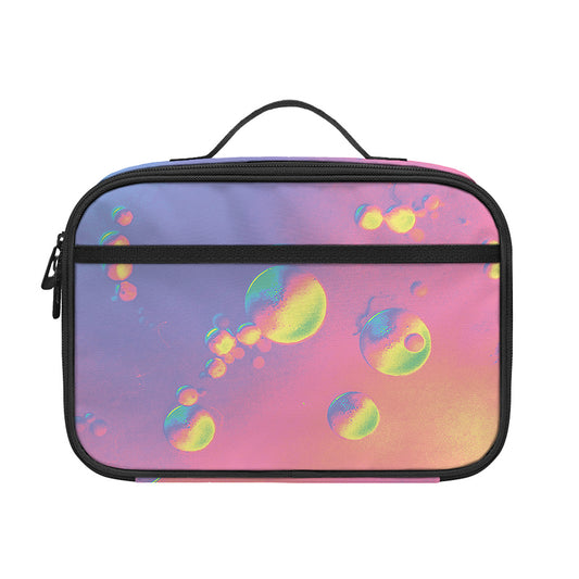Pastel Acid Melt Print Portable Lunch Bag